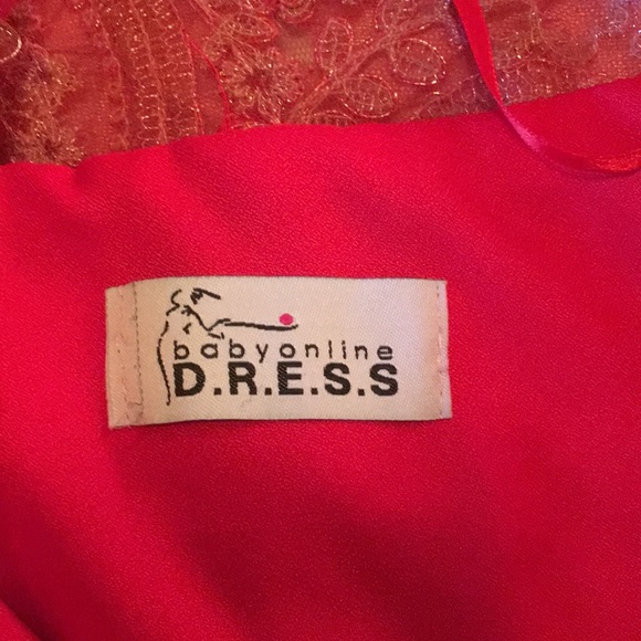 Baby online formal red Dress - Picture 10 of 11